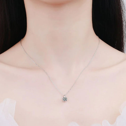 Starlight Nightfall Solitaire Necklace