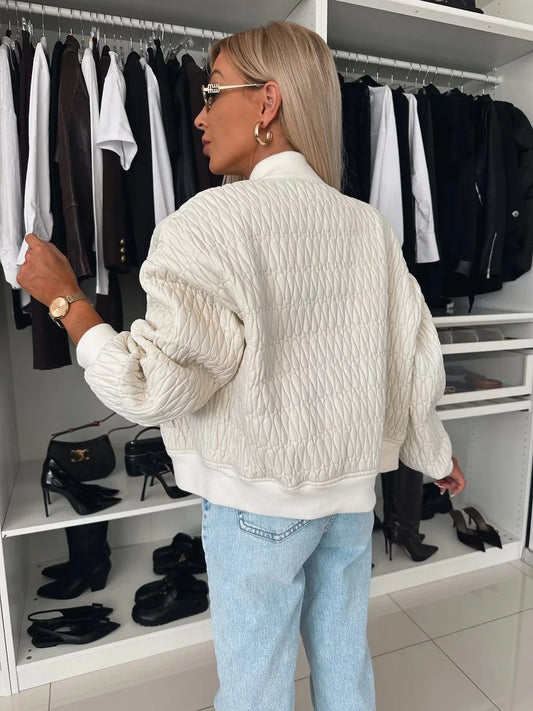 Quinn Quilted Stylish Bomber Jacket