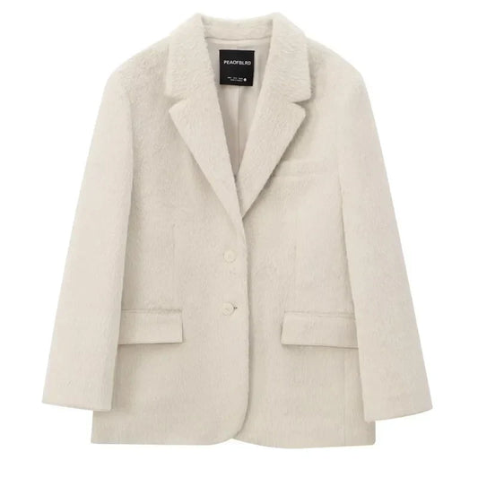 Eden Women's Faux Fur Blazer Jacket