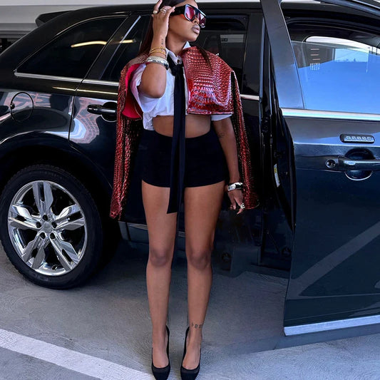 Standing In Flames Crop Jacket