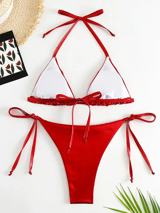 Romantic Triangle Bikini – Golden Hour