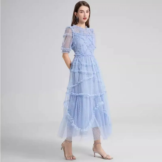 Hummingbird Haze Midi Dress