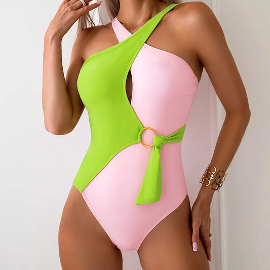 High Waist Swim Dress