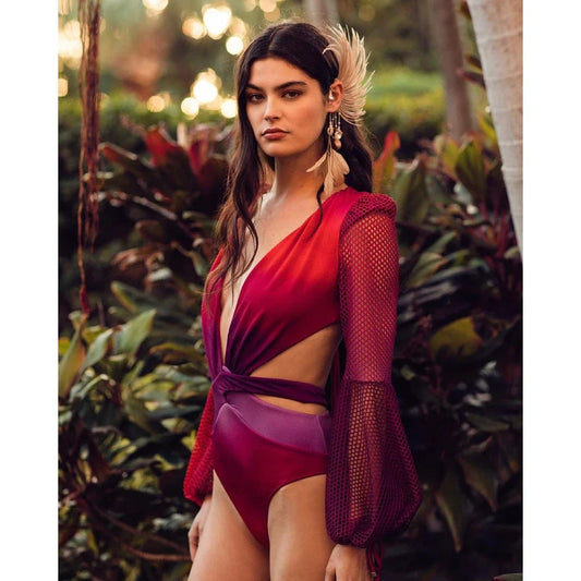 Sculpted High-Waist Bikini – Ocean Escape