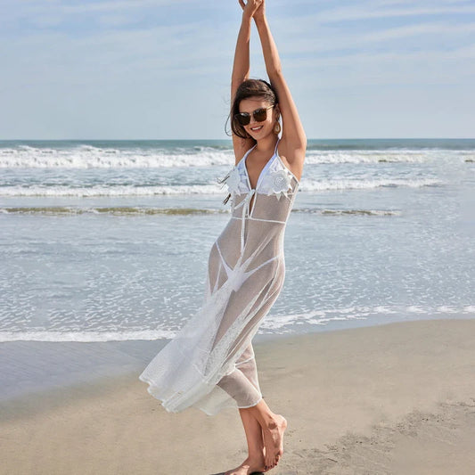 Floral Crochet Breezy Kaftan