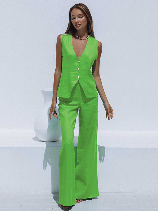 Caught By Nobody Pants Set