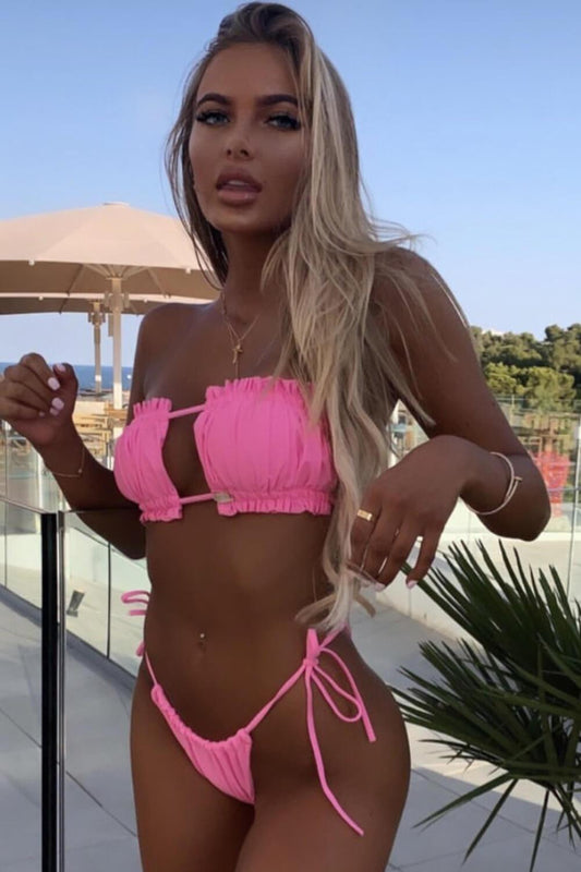 Glam Triangle Bikini – Crisscross Style