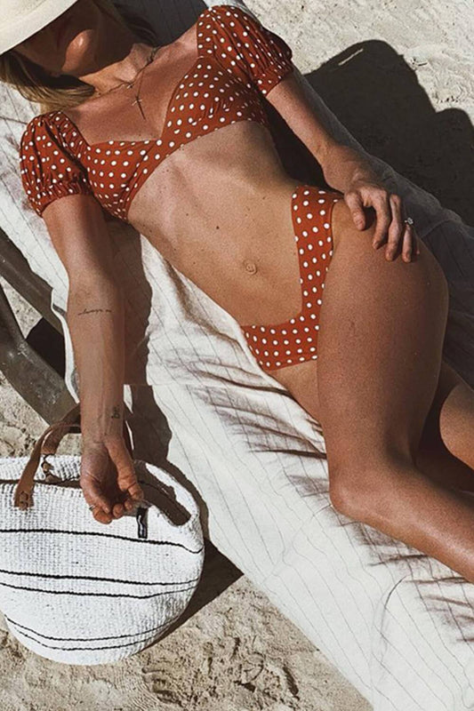 Bold High-Waist Bikini – Midnight Swim