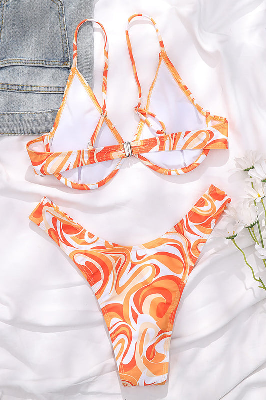 Bold Strappy Swimsuit – Crisscross Style