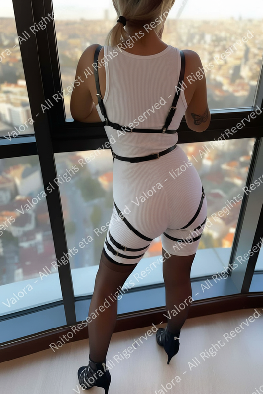 Dominion Leather Cage Harness Suit