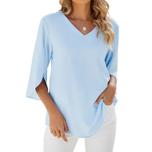 CARAâ„¢ - V-Neck Blouse