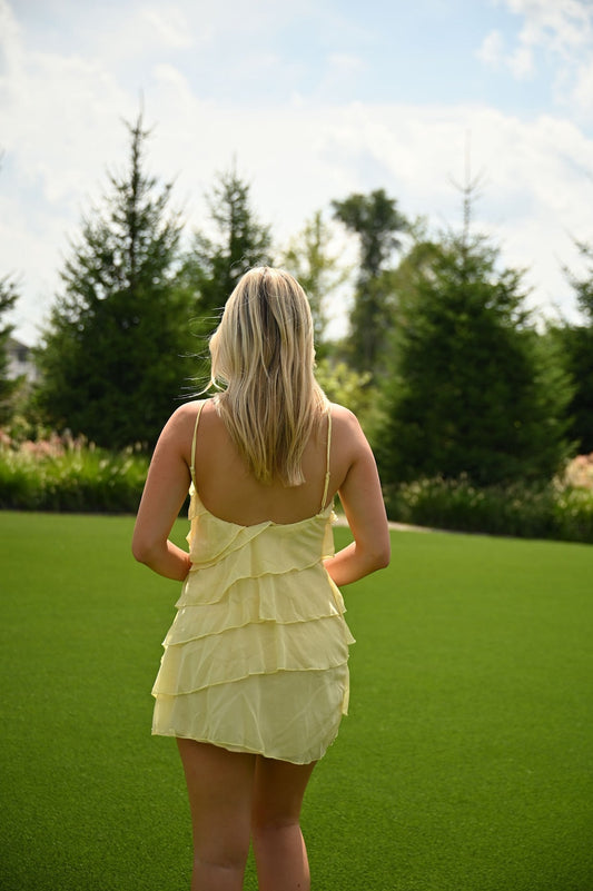 Rose Dress- Yellow