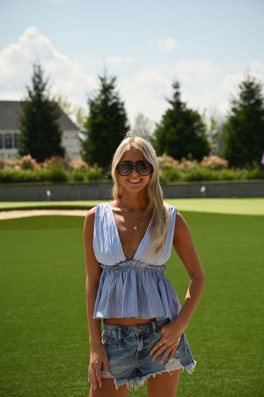 Atlantic Top - Baby Blue