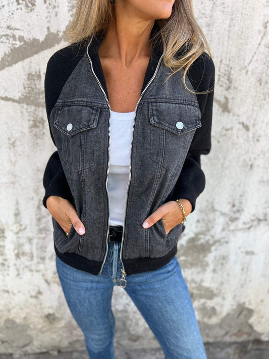 Ruthâ„¢ Cozy and Stylish Denim Fleece Jacket