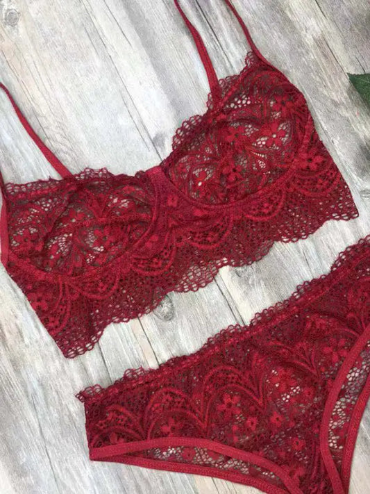 Never Ever Lace 2 Piece Set - Lingerie