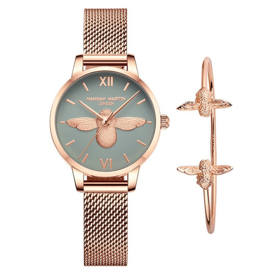 Queen Bee Bracelet Round Watch