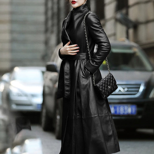 Longing For You Faux Leather Elegant Coat