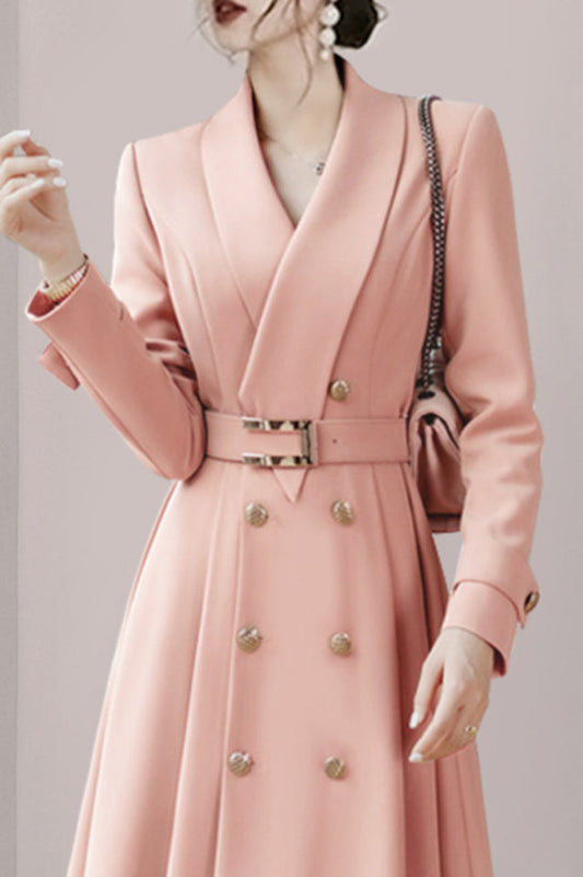 V-Neck Trench Coat