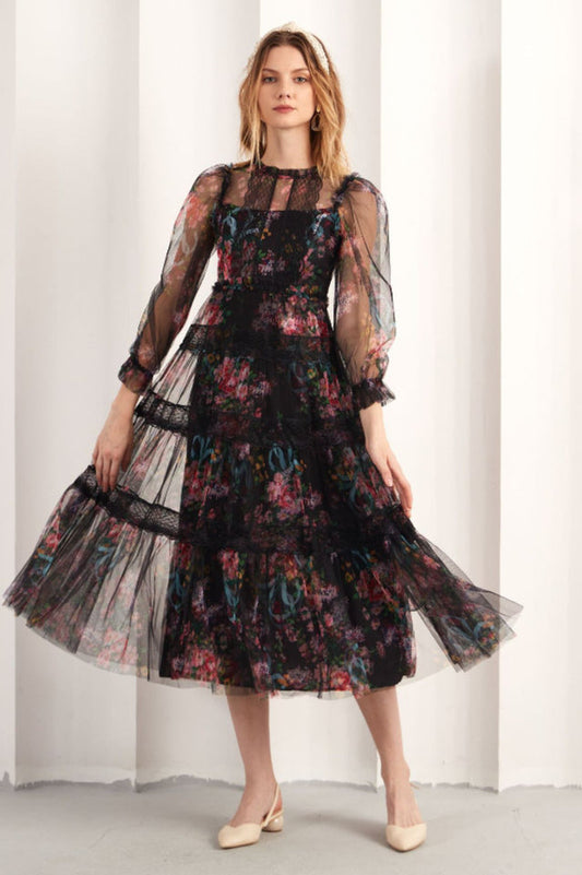 Floral Wonder Midi Dress
