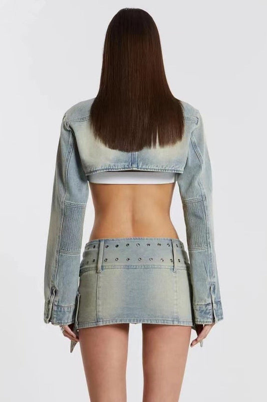 Denim Assassin Micro Mini Skirt