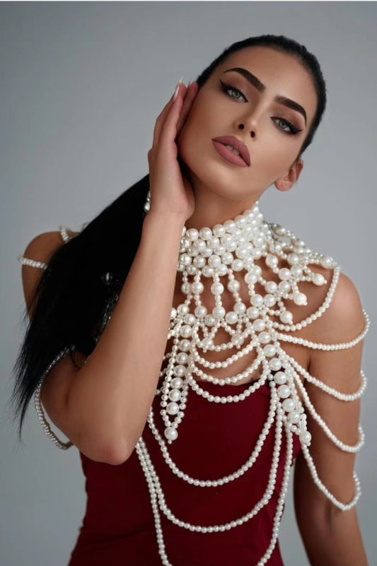 Megan Pearl Body Chain Bra