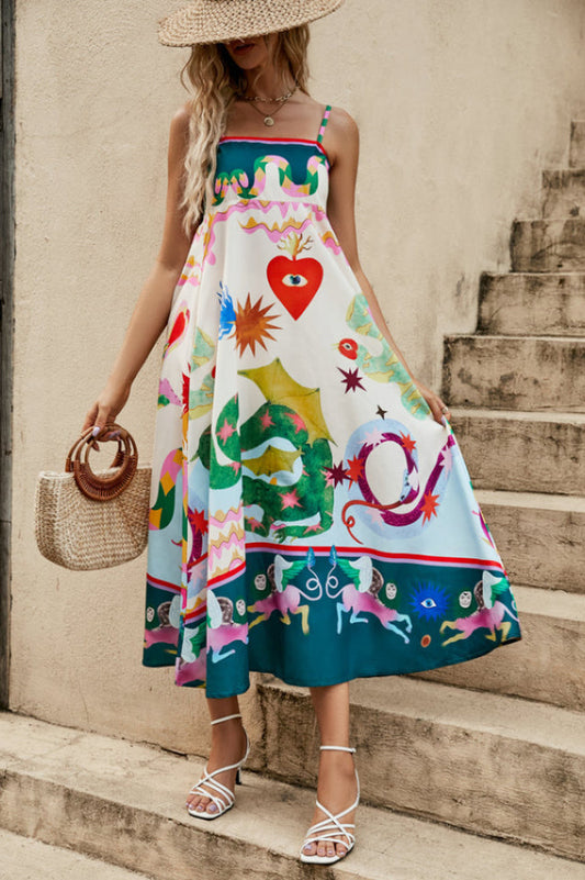 Seeker Folklore-Print Dress