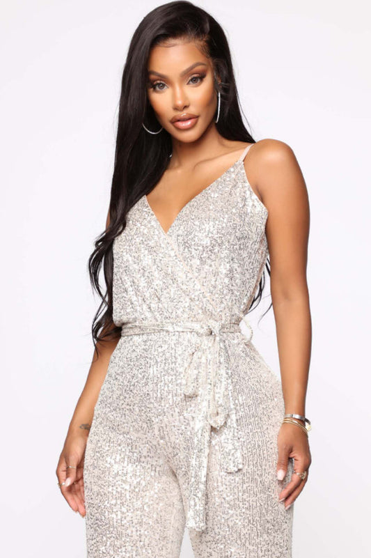 Can't Hide The Shine Sequin Jumpsuit