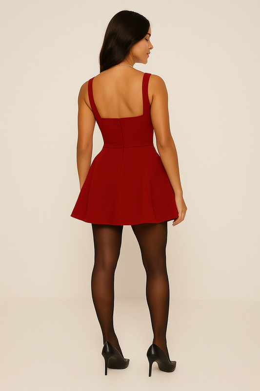 Elegant Slim Sleeveless Sexy Chic Christmas Party Dress