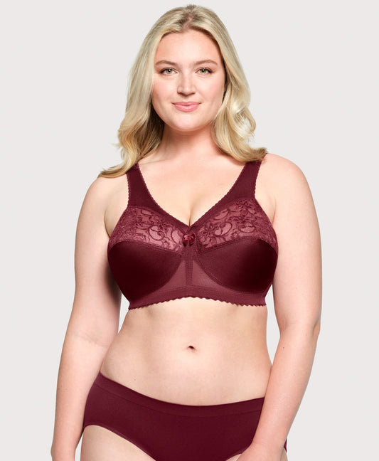 MagicLift Original Support Bra Burgundy