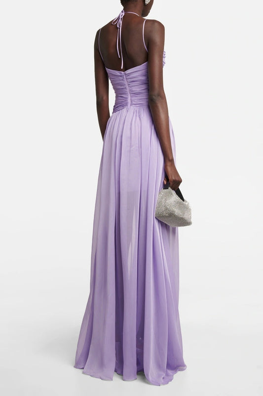 Ruched Cutout Maxi Dress