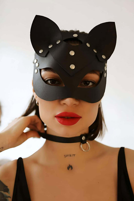 Sexy Mask and Choker-collar Set