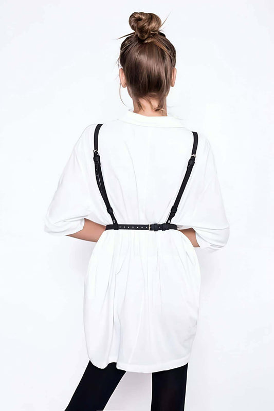 Stylish Harness with Cross Detail on Chest
