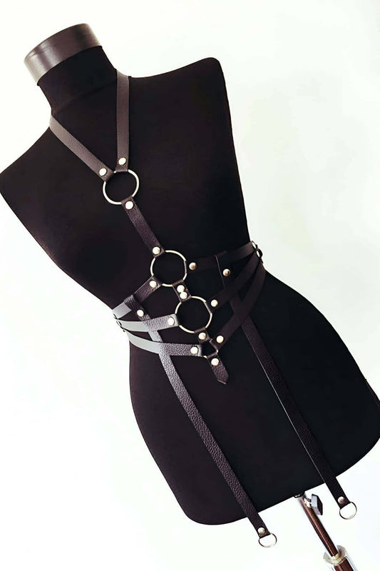 Special Production Leather Model - leather bondage harness