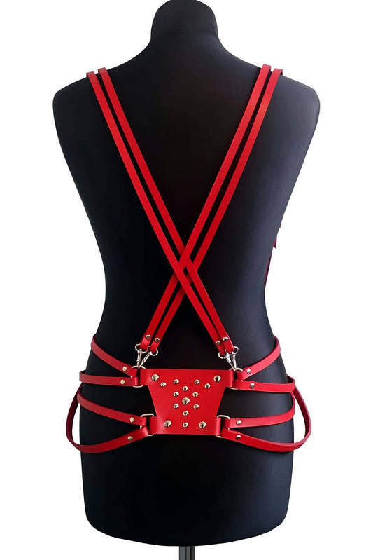 Fancy Leather Shoulder Harness - sexy harness