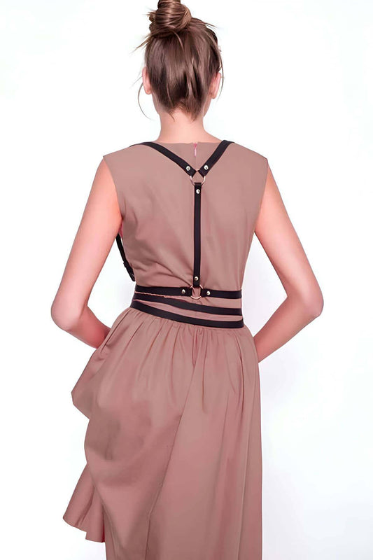 Leather Accessory on Dress