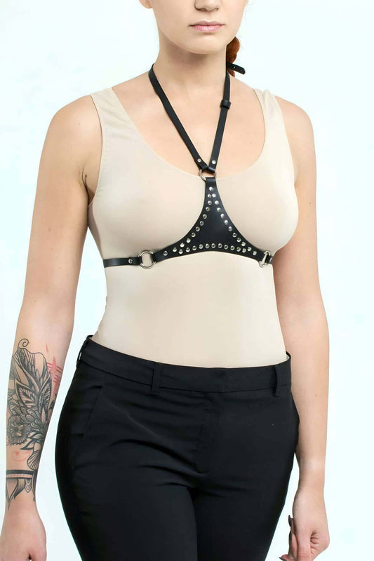 Leather Accessory on Dress, Leather Accessory on T-shirt