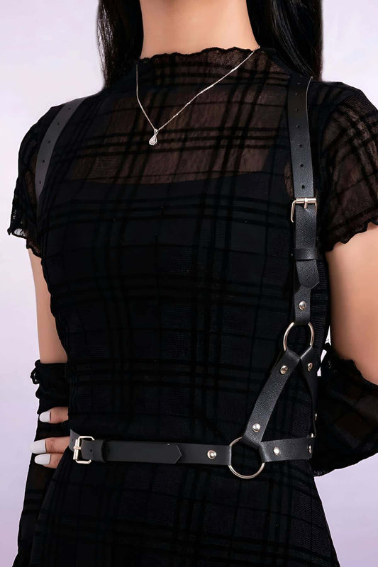 Stylish Leather Accessory for Dress Top