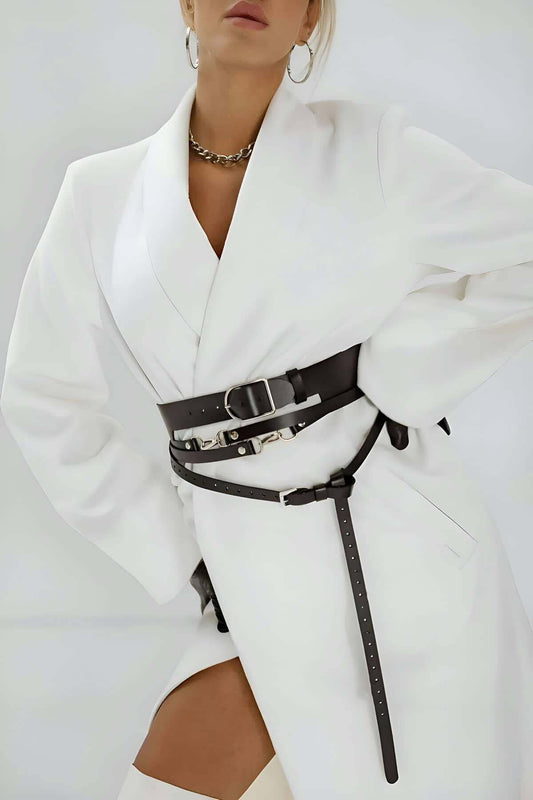 Stylish Women's Leather Belt, Stylish Women's Belt, Belt Over Dress