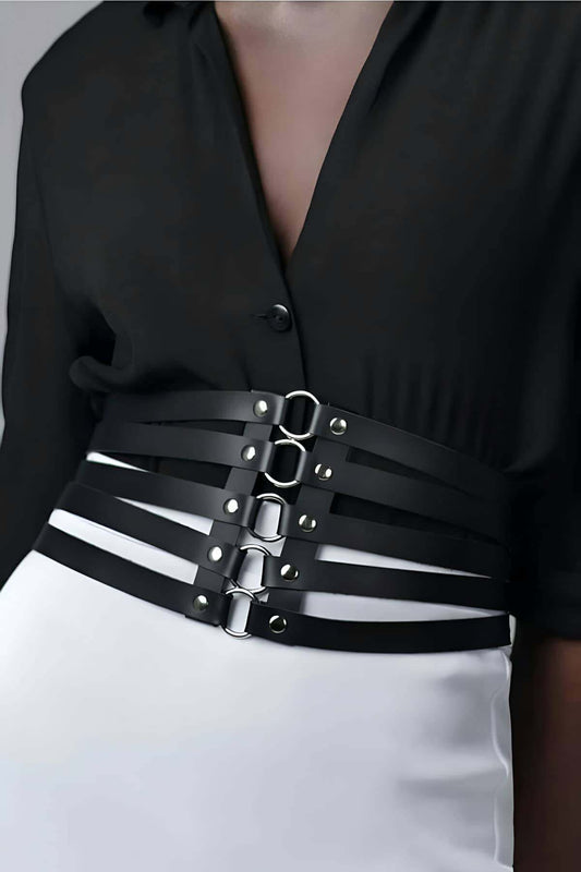 Stylish Leather Corset Belt