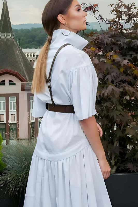 Stylish Leather Women's Belt, Belt Over Dress, Women's Belt Over T-Shirt