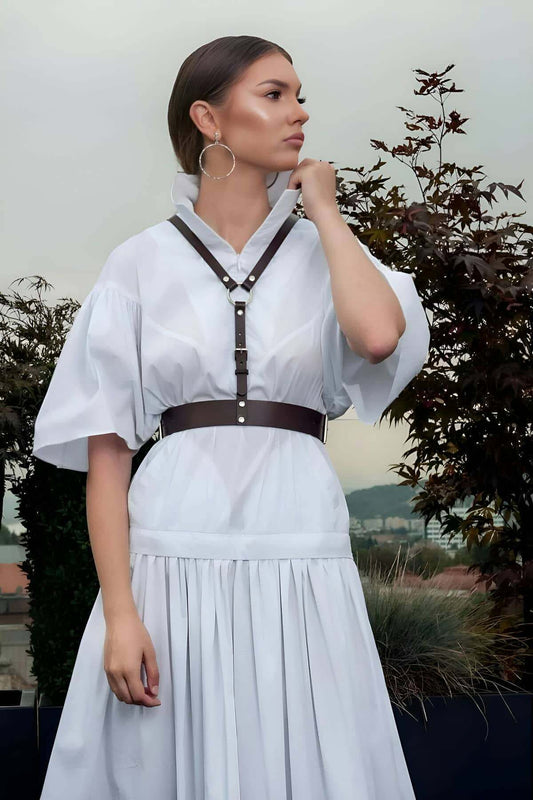 Stylish Leather Women's Belt, Belt Over Dress, Women's Belt Over T-Shirt