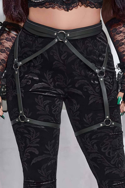 Sexy Leather Garter Harness - sexy harness