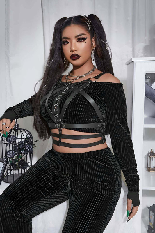 Fantasy Leather Chest Harness, Women's Overbust Harness