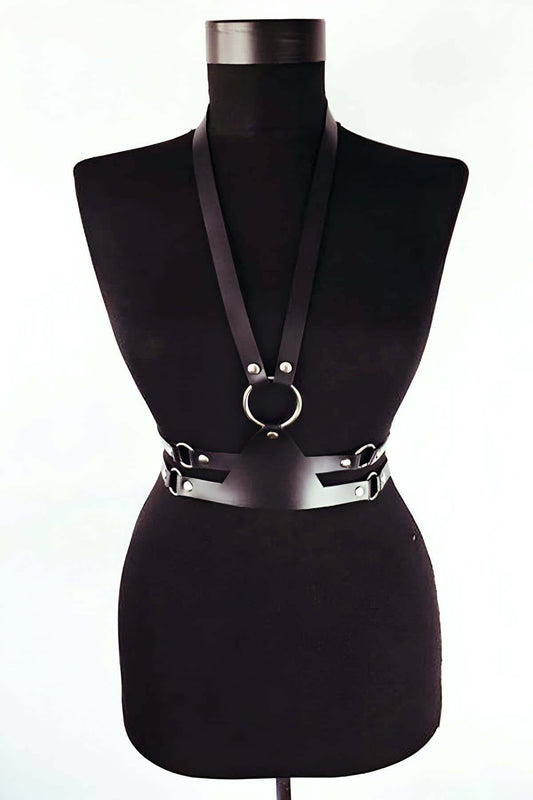 Special Production Leather Model - leather body harness