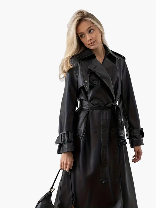 Eden Women's Trench Coat | Belted, Double Breasted
