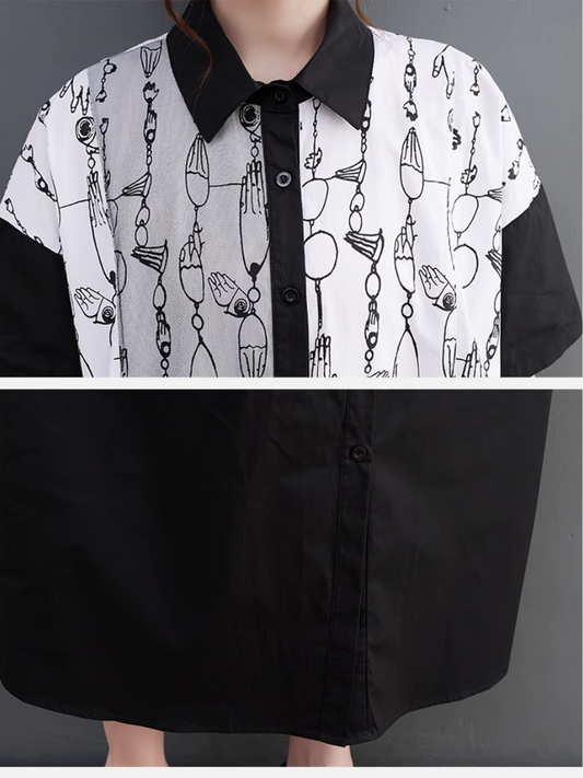 I Wanna Go Mid-Length Shirt Dress