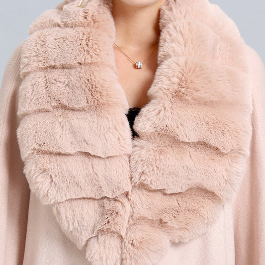 Sweet Hugs Faux Fur Elegant Coat