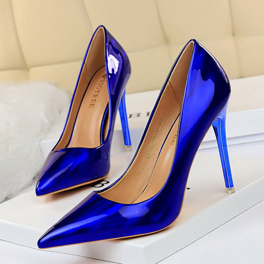 Confident Girl Thin Heels Stiletto