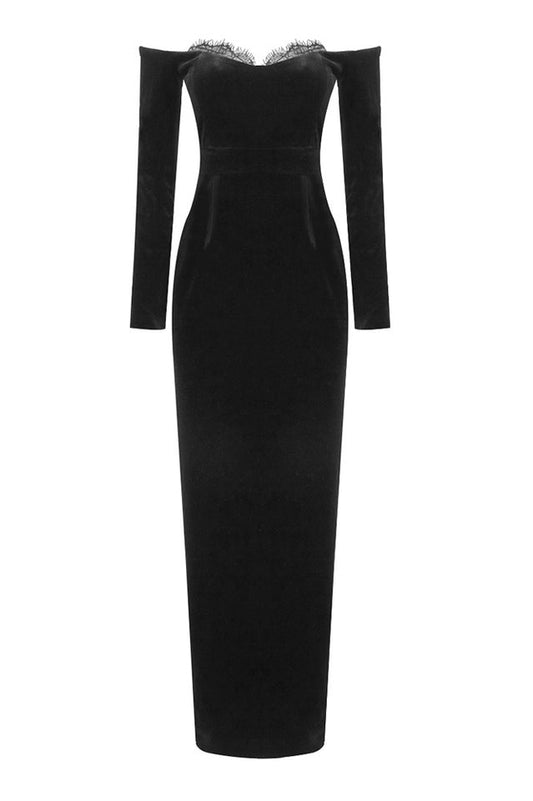 Palma Strapless Velvet Dress