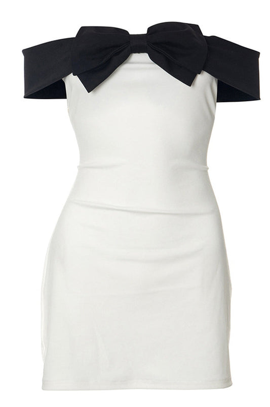 Off Shoulder Bow Dress